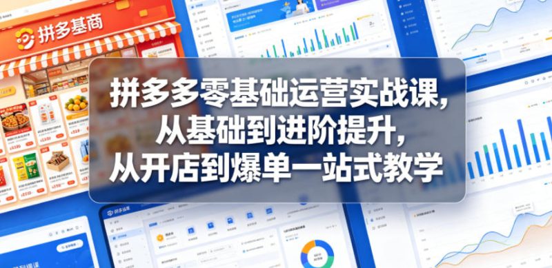 仙道电商·拼多多零基础运营实战课-课圈
